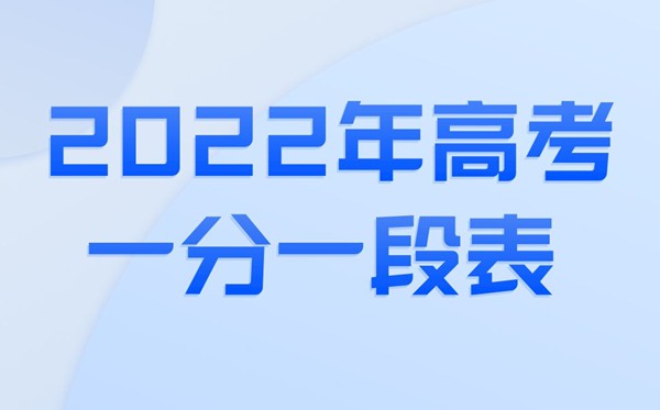 2022年天津高考一分一段表,天津一分一段2022