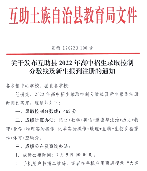 2022年海東中考錄取分數線(xiàn),海東中考分數線(xiàn)公布2022