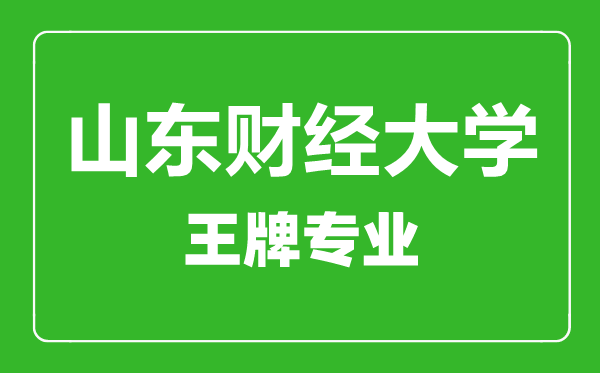 山東財經(jīng)大學(xué)王牌專(zhuān)業(yè)有哪些,山東財經(jīng)大學(xué)最好的專(zhuān)業(yè)是什么