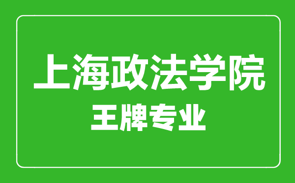 上海政法學(xué)院王牌專業(yè)有哪些,上海政法學(xué)院最好的專業(yè)是什么