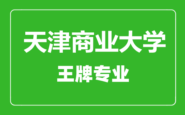 天津商業(yè)大學(xué)王牌專業(yè)有哪些,天津商業(yè)大學(xué)最好的專業(yè)是什么