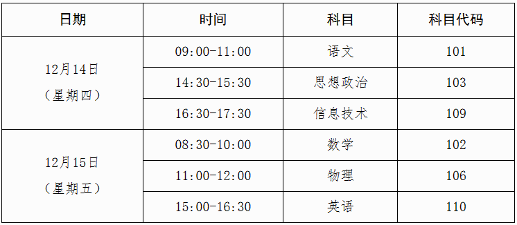 2024年廣西普高學(xué)業(yè)水平考試具體時(shí)間安排