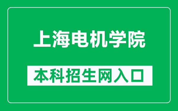 上海電機(jī)學(xué)院本科招生網(wǎng)網(wǎng)址（https://zhaosheng.sdju.edu.cn/）