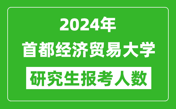 2024年首都經(jīng)濟貿易大學(xué)研究生報考人數