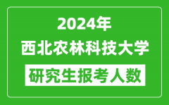 2024年西北農(nóng)林科技大學(xué)研究生報(bào)考人數(shù)