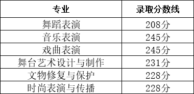 2024年湖北藝術(shù)職業(yè)學(xué)院單招錄取分?jǐn)?shù)線