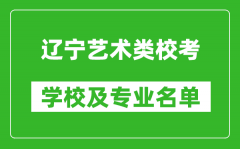 遼寧藝術(shù)類專業(yè)校考學(xué)校及專業(yè)名單