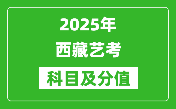 2025年西藏藝考科目及分值設置,西藏藝考滿分是多少