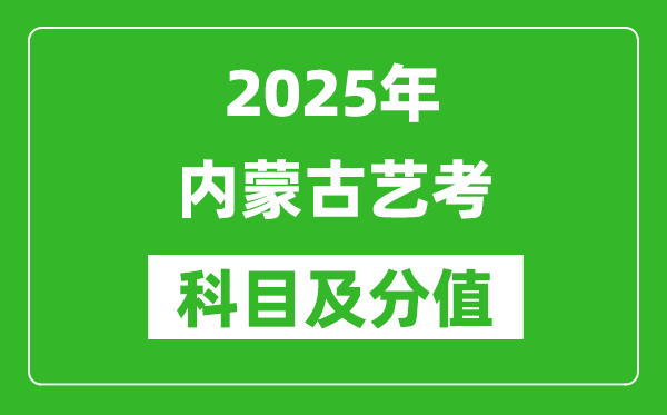 2025年內(nèi)蒙古藝考科目及分值設(shè)置,內(nèi)蒙古藝考滿分是多少