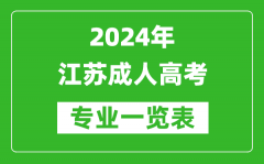 2024年江蘇成人高考專業(yè)一覽表_江蘇成考有哪些專業(yè)?