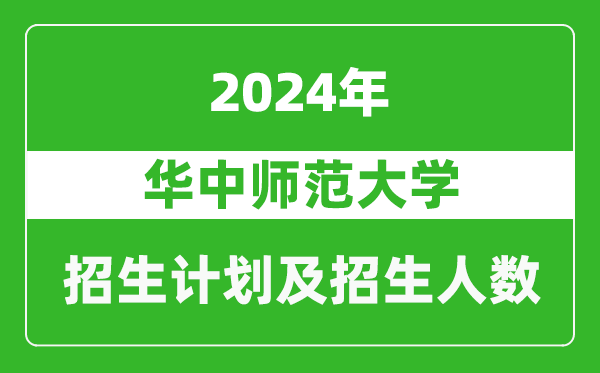 華中師范大學2024年在黑龍江的招生計劃及招生人數(shù)