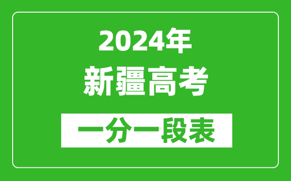 2024新疆高考一分一段表,高考位次排名查詢(xún)（完整版）