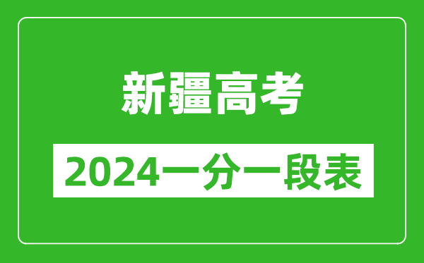 新疆高考分數線(xiàn)2024年一分一段表（文科+理科）