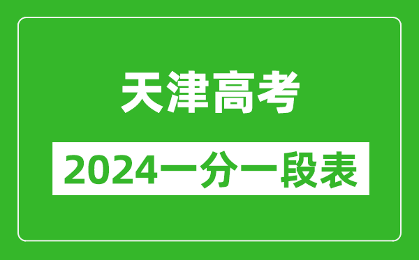 天津高考分數線(xiàn)2024年一分一段表（高考成績(jì)分數段）