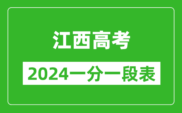 江西高考分數線(xiàn)2024年一分一段表（物理類(lèi)+歷史類(lèi)）