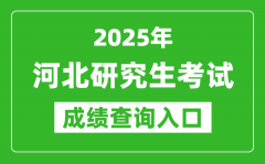 2025年河北碩士研究生初試成績查詢?nèi)肟?http://www.hebeea.edu.cn)