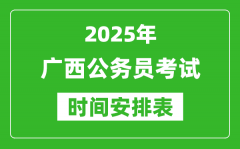 2025年廣西公務員考試時間表_什么時候開考