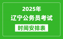 2025年遼寧公務員考試時間表_什么時候開考