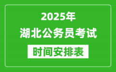 2025年湖北公務員考試時間表_什么時候開考