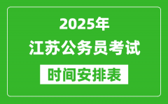 2025年江蘇公務員考試時間表_什么時候開考